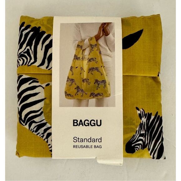 Standard Baggu Ochre Zebra Yellow‎ Green Background Sold Out - Picture 2 of 6